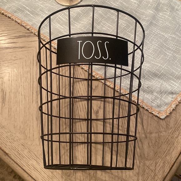 Rae Dunn Office Rae Dunn Black Metal Waste Basket Poshmark